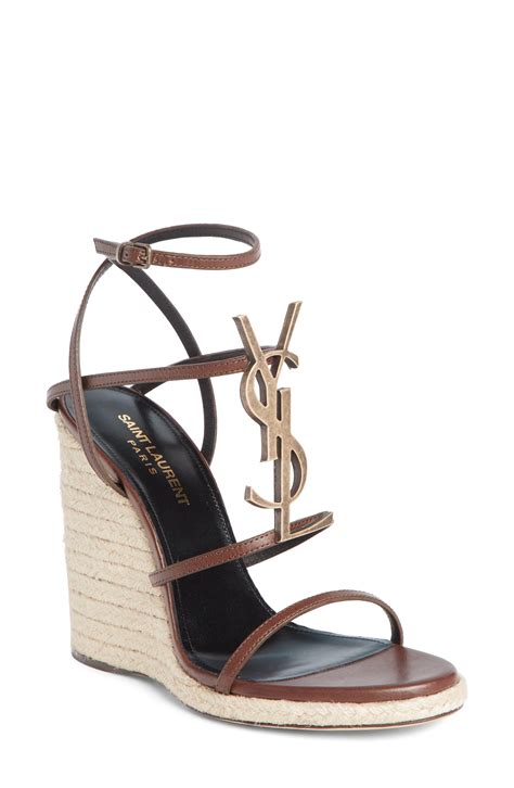 ysl wedges brown|ysl espadrilles for women.